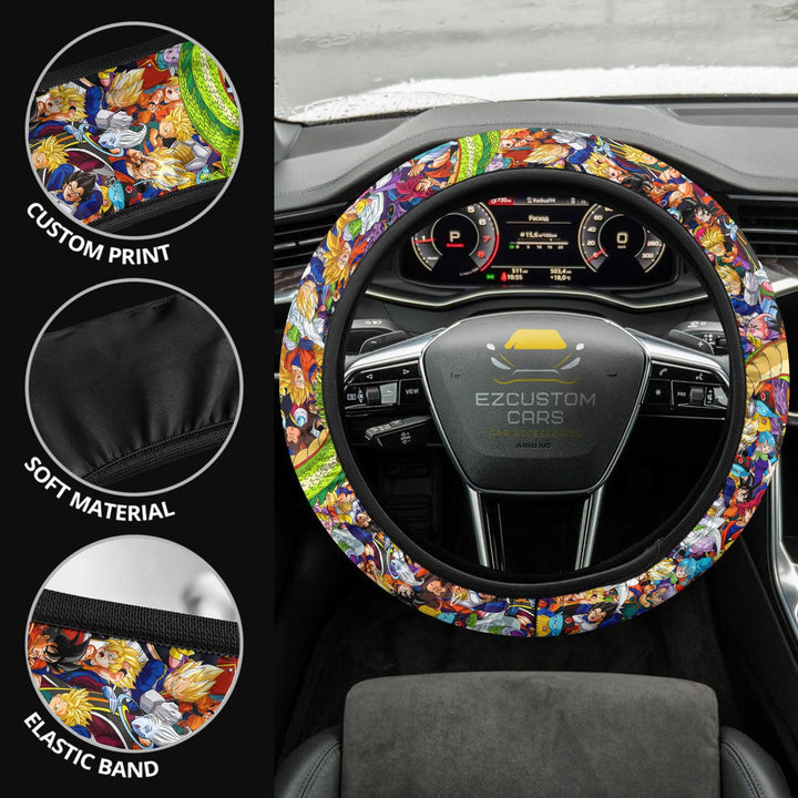 Dragon Ball Steering Wheel Cover Custom Anime Car Accessories - EzCustomcar - 2