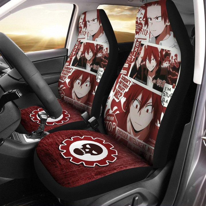 Eijiro Kirishima Manga Car Seat Covers Anime My Hero Academia Fan Giftezcustomcar.com-1