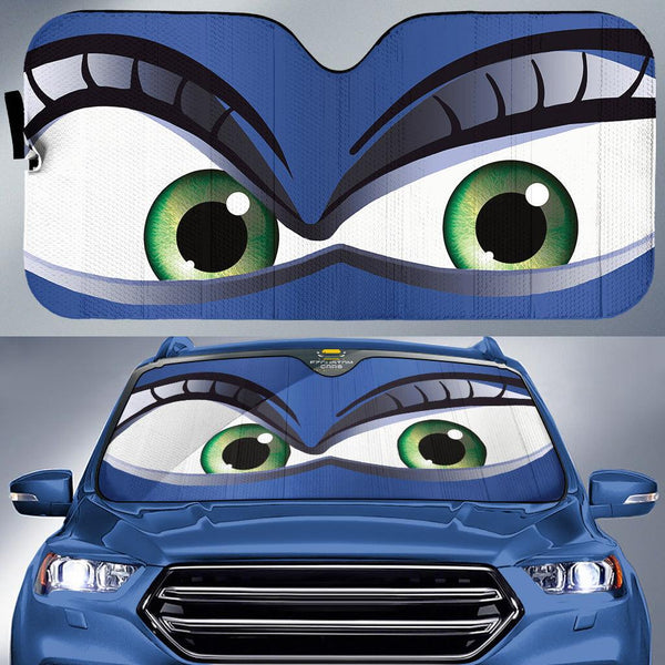 Wicked Witch Cartoon Eyes Custom Car Windshield Sunshadesezcustomcar-1