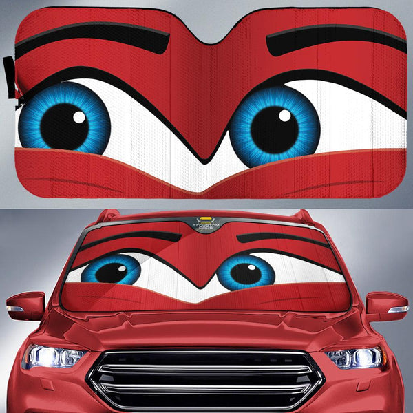 Playful Eyes Cartoon Car Sunshadeezcustomcar-1