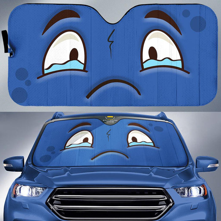 Cry Cartoon Eyes Car Sun Shade Custom Car Accessoriesezcustomcar-1