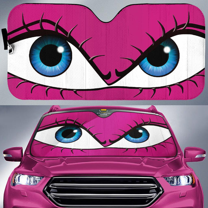 Girly Cartoon Eyes Custom Car Windshield Sunshadesezcustomcar-1