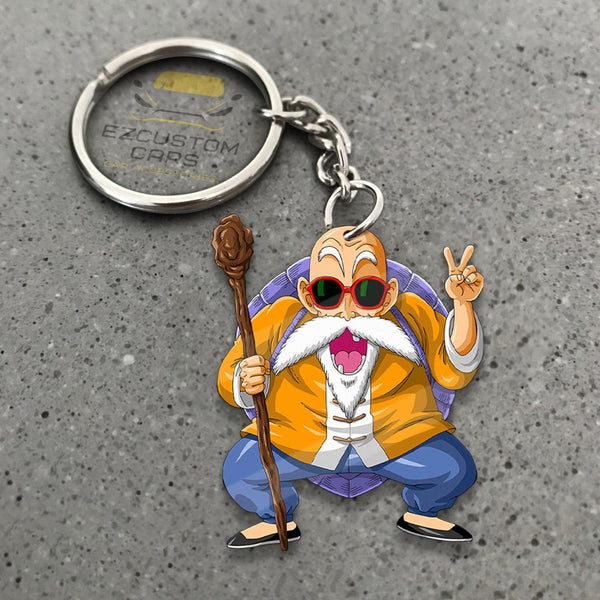 Master Roshi Car Accessories Custom Dragon Ball Anime Keychains - EzCustomcar - 1