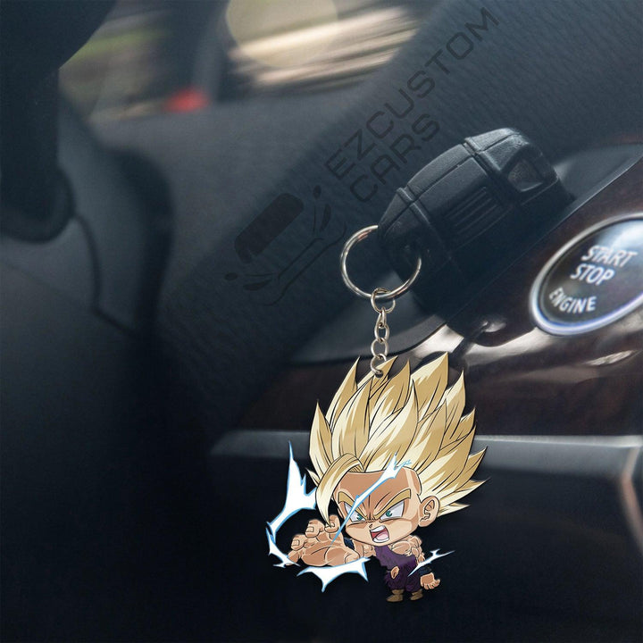Son Gohan Keychains Custom Dragon Ball Anime Car Accessories - EzCustomcar - 4
