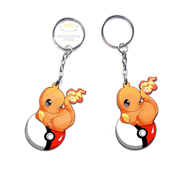 Charmander Car Accessories Custom Pokemon Keychains - EzCustomcar - 3