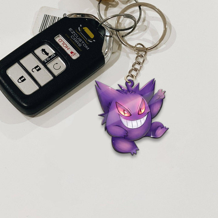 Gengar Car Accessories Custom Pokemon Keychains - EzCustomcar - 2