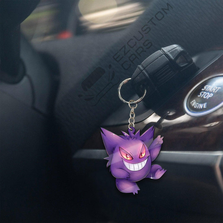 Gengar Car Accessories Custom Pokemon Keychains - EzCustomcar - 4