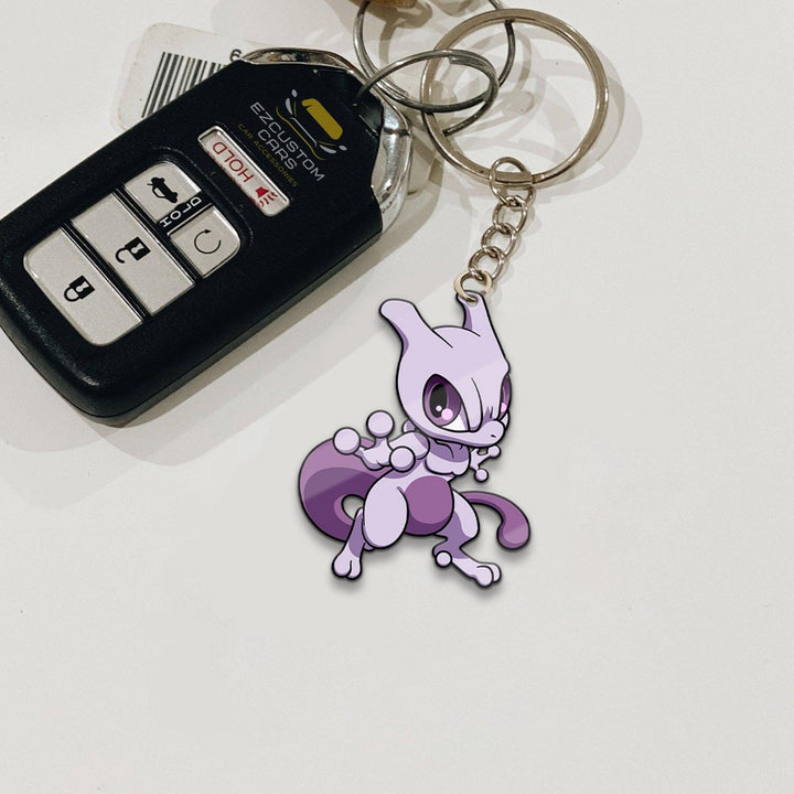 Mewtwo Keychains Custom Pokemon Car Accessories - EzCustomcar - 2