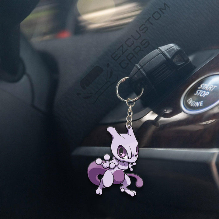Mewtwo Keychains Custom Pokemon Car Accessories - EzCustomcar - 4