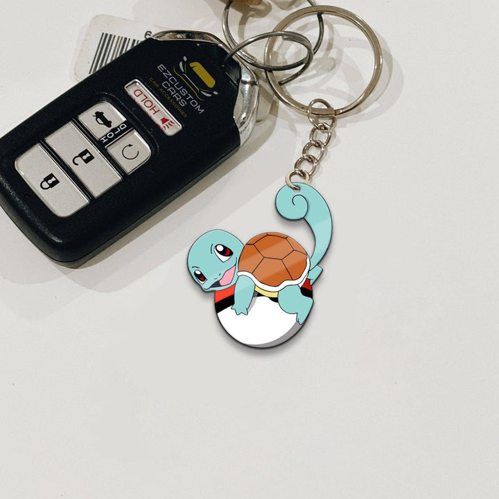 Squirtle Car Accessories Custom Pokemon Keychains - EzCustomcar - 2