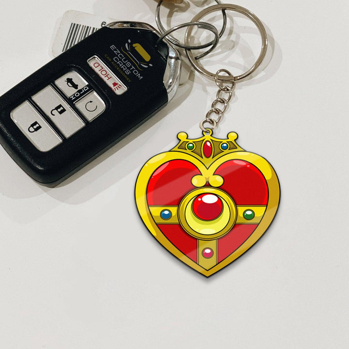 Cosmic Heart Compact Symbols Keychains Sailor Moon Anime Custom Car Accessories - EzCustomcar - 2