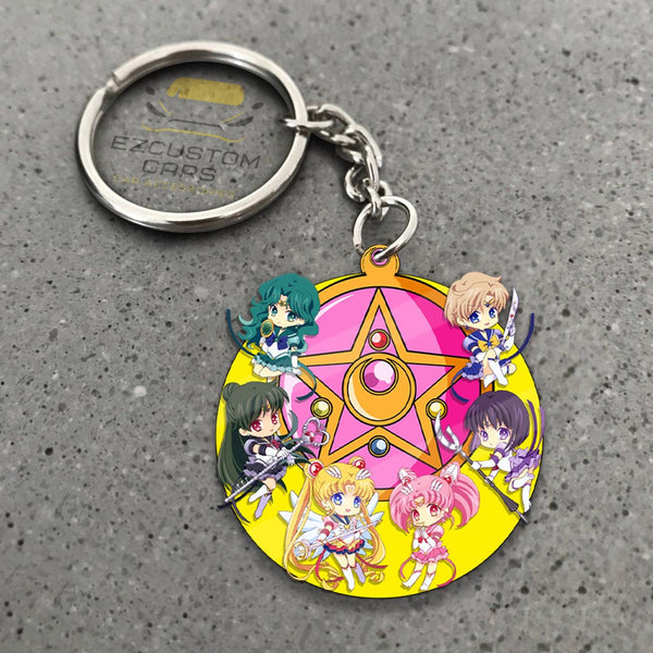 Sailor Guardian Keychains Sailor Moon Anime Custom Car Accessories - EzCustomcar - 1