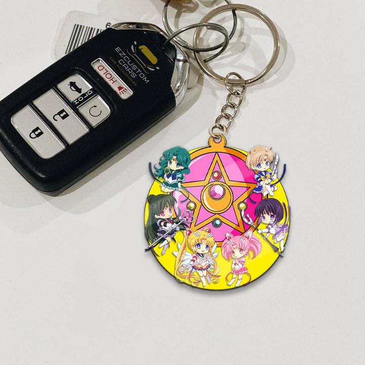Sailor Guardian Keychains Sailor Moon Anime Custom Car Accessories - EzCustomcar - 2