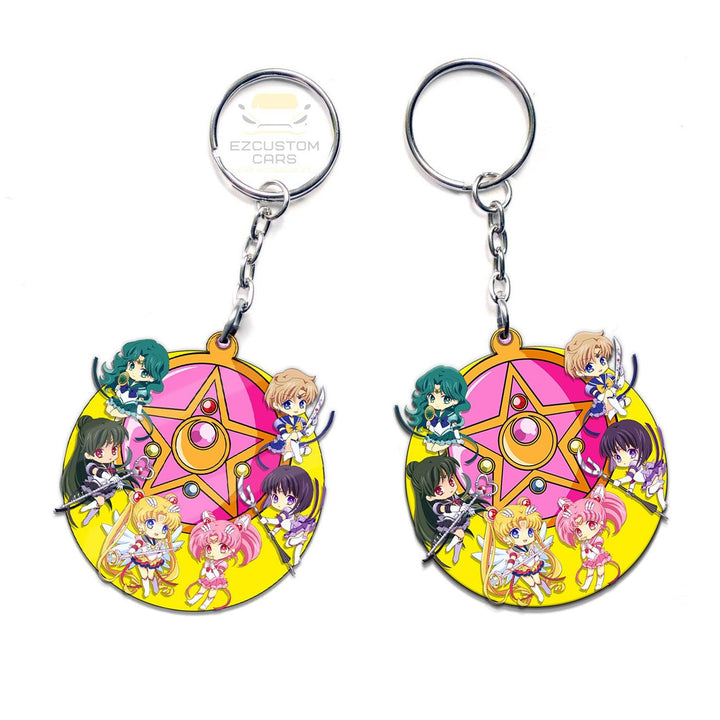 Sailor Guardian Keychains Sailor Moon Anime Custom Car Accessories - EzCustomcar - 3