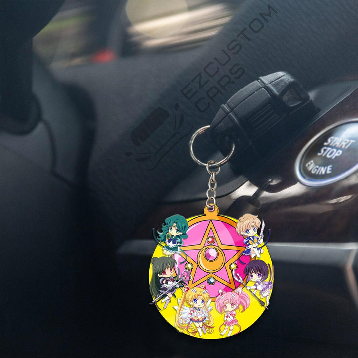 Sailor Guardian Keychains Sailor Moon Anime Custom Car Accessories - EzCustomcar - 4