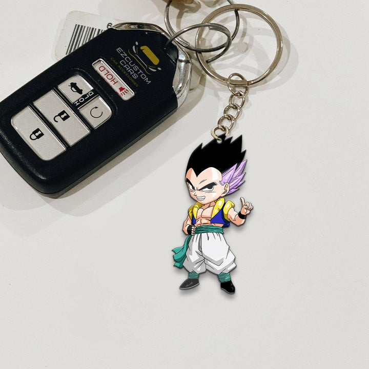 Gotenks Keychains Custom Dragon Ball Anime Car Accessories - EzCustomcar - 2