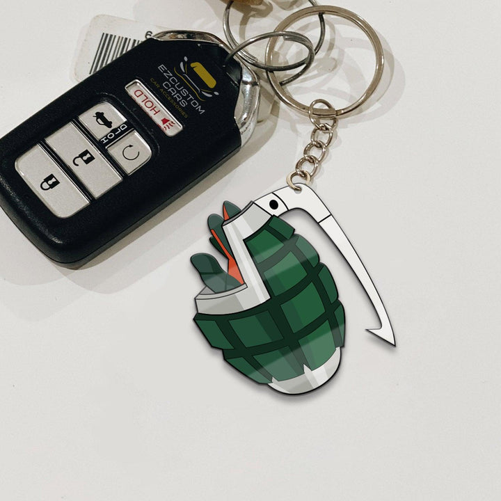 Bakugo's Grenadier Bracers Keychains Custom My Hero Academia Anime Car Accessories - EzCustomcar - 2
