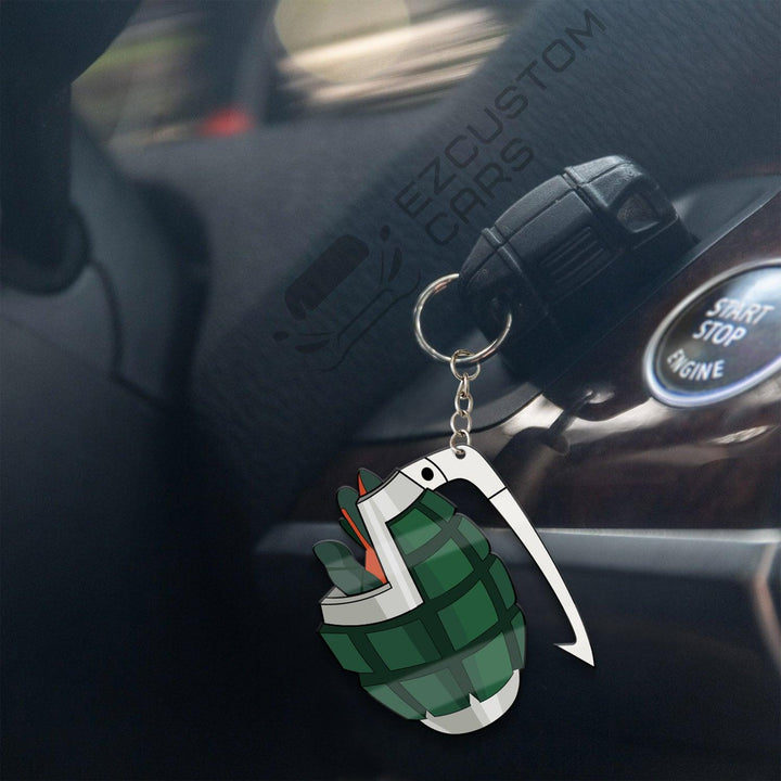 Bakugo's Grenadier Bracers Keychains Custom My Hero Academia Anime Car Accessories - EzCustomcar - 4