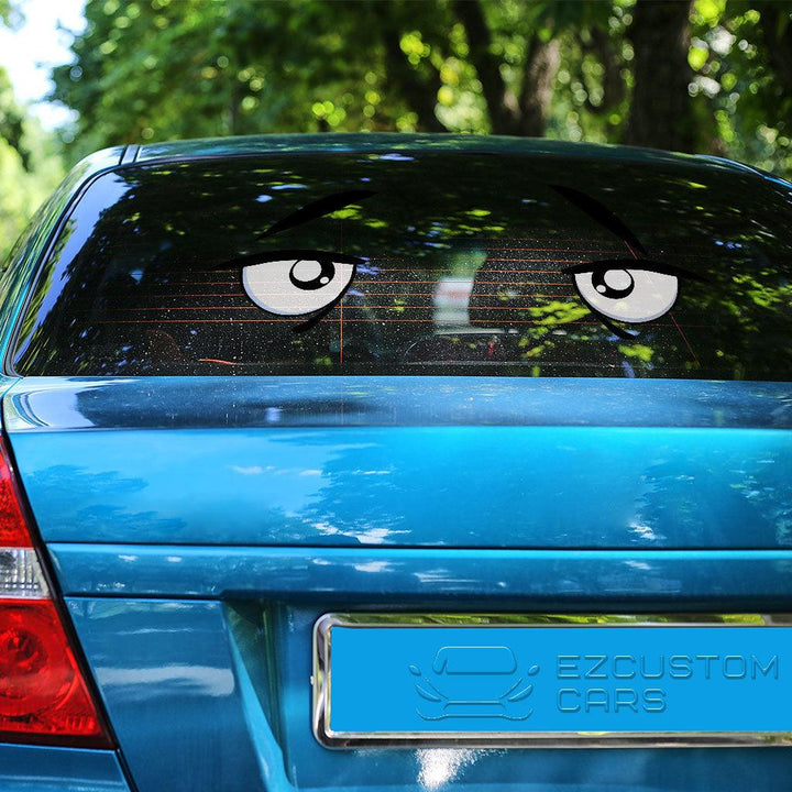 Fear and Doubt Eyes Car Sticker Custom Cartoon Car Accessories - EzCustomcar - 3