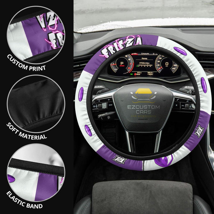 Frieza Steering Wheel Cover Custom Dragon Ball Anime Car Accessories - EzCustomcar - 2