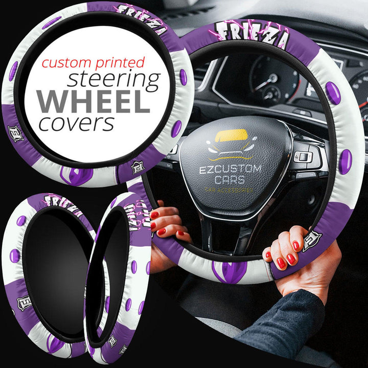 Frieza Steering Wheel Cover Custom Dragon Ball Anime Car Accessories - EzCustomcar - 4