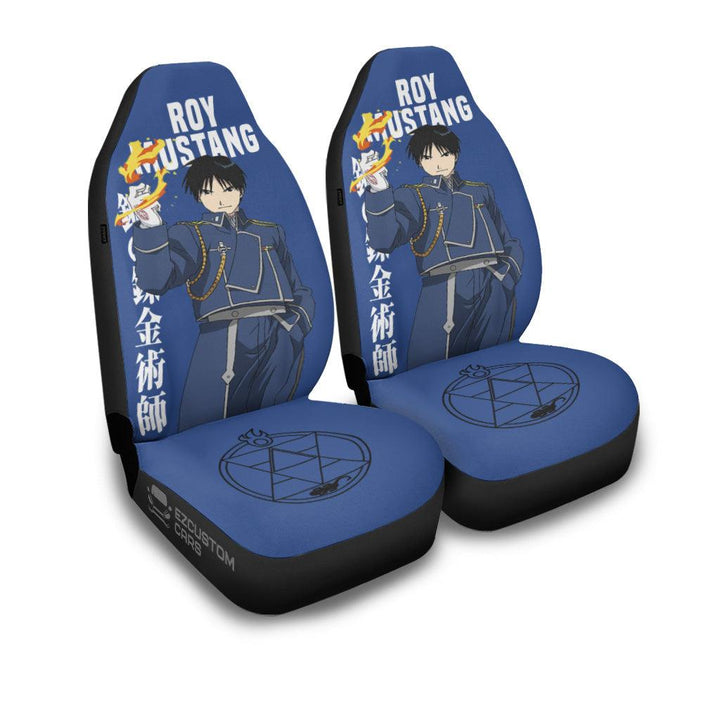 Roy Car Seat Covers Fullmetal Alchemist Anime Car Accessories-Ezcustomcar-KN2106069
