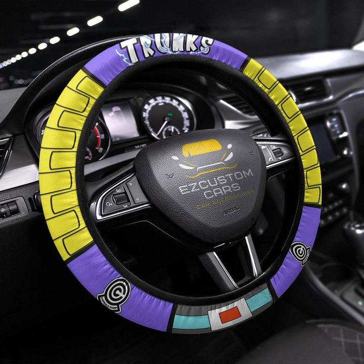 Future Trunks Steering Wheel Cover Custom Dragon Ball Anime Car Accessories - EzCustomcar - 1