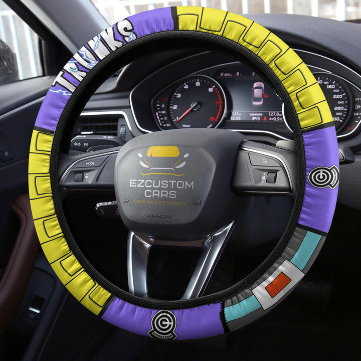 Future Trunks Steering Wheel Cover Custom Dragon Ball Anime Car Accessories - EzCustomcar - 3