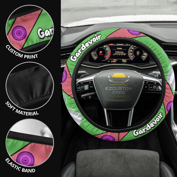 Gardevoir Steering Wheel Cover Custom Pokemon Anime Car Accessories - EzCustomcar - 2