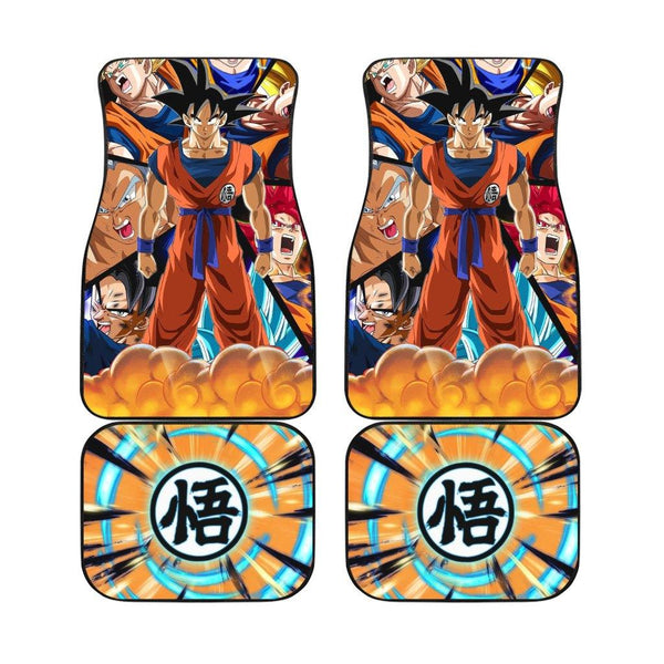 Goku Car Floor Mats Custom Dragon Ball Super Anime Fan Gift-ezcustomcar-1
