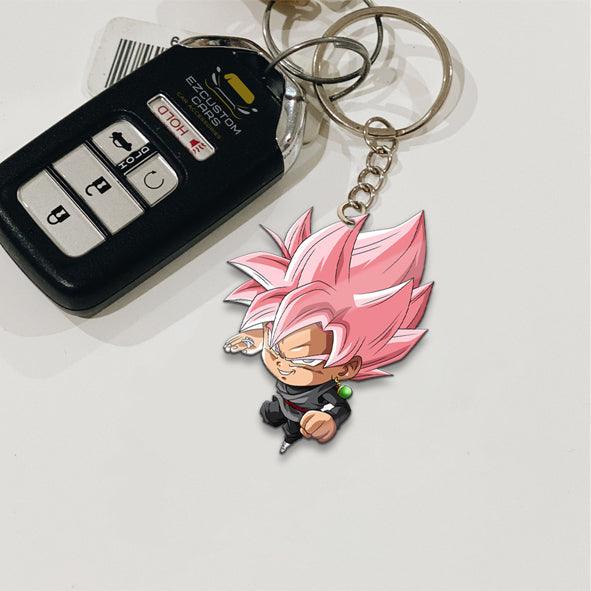 Black Goku Keychains Custom Anime Dragon Ball Car Accessories - EzCustomcar - 3
