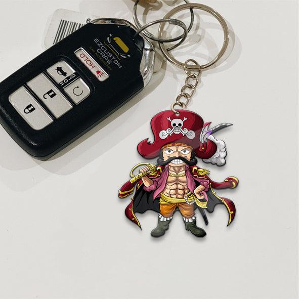 Gol D. Roger Keychains Custom One Piece Anime Car Accessories - EzCustomcar - 3