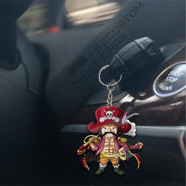 Gol D. Roger Keychains Custom One Piece Anime Car Accessories - EzCustomcar - 4