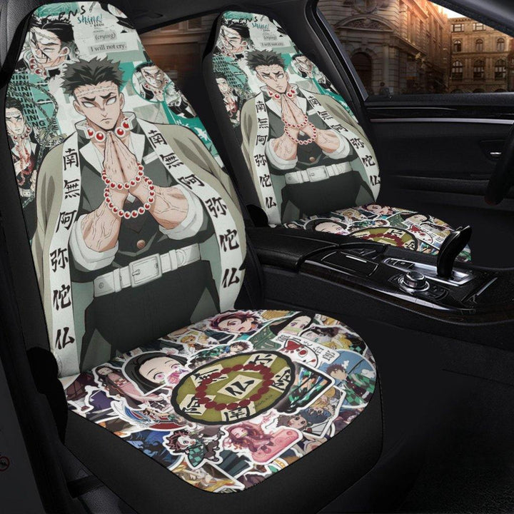 Gyomei Car Seat Covers Demon Slayer Anime Car Accessories - Customforcars - 3