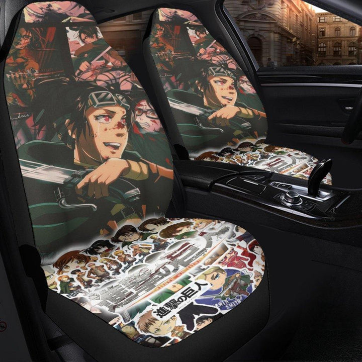 Hange Attack On Titan Anime Car Seat Covers Fan Gift - Customforcars - 3