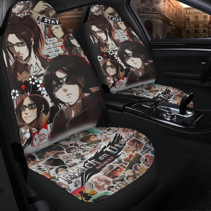 Hange Zoe Attack On Titan Anime Car Seat Covers Fan Gift - Customforcars - 3