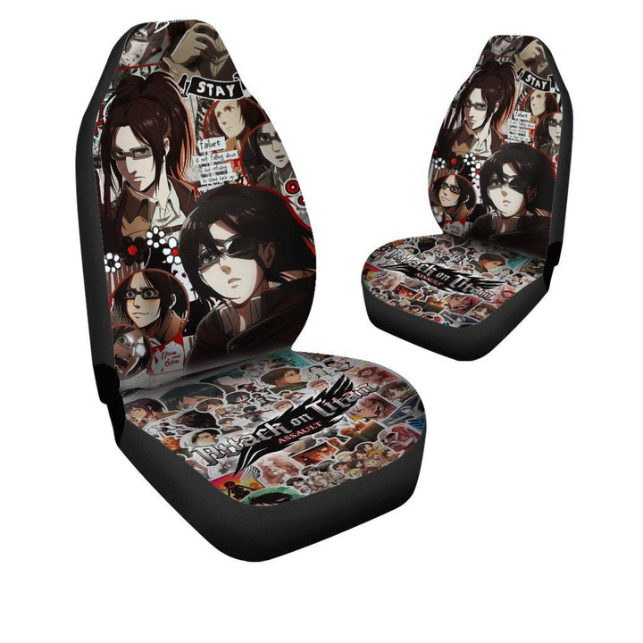 Hange Zoe Attack On Titan Anime Car Seat Covers Fan Gift - Customforcars - 4