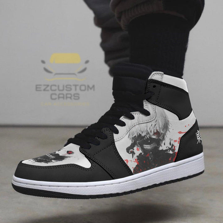Ken Kaneki Sneakers Custom Tokyo Ghoul Shoes - EzCustomcar - 4