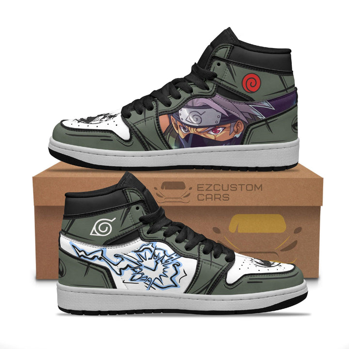 Naruto Kakashi Shoes Custom Anime Boot Sneakers - EzCustomcar - 1