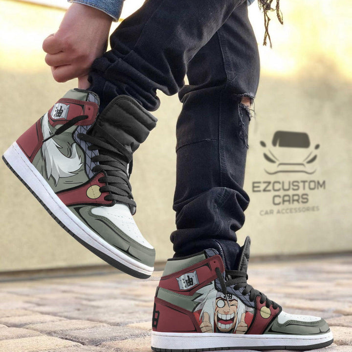 Jiraiya Boot Sneakers Custom Naruto Anime Shoes - EzCustomcar - 2