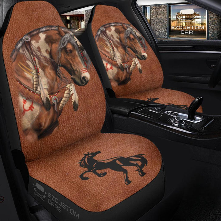 Horse Dreamcatcher Car Seat Covers Custom Horse Car Accessories - EzCustomcar - 3