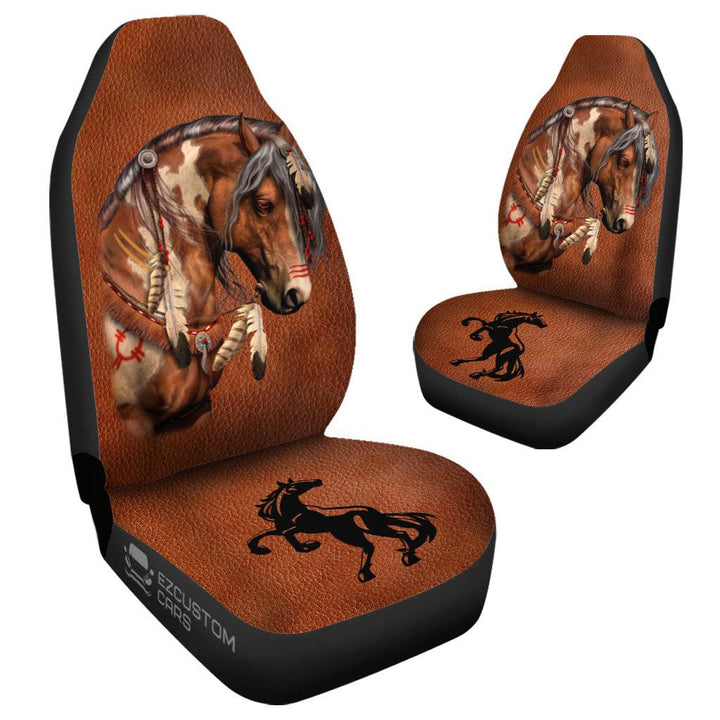 Horse Dreamcatcher Car Seat Covers Custom Horse Car Accessories - EzCustomcar - 4