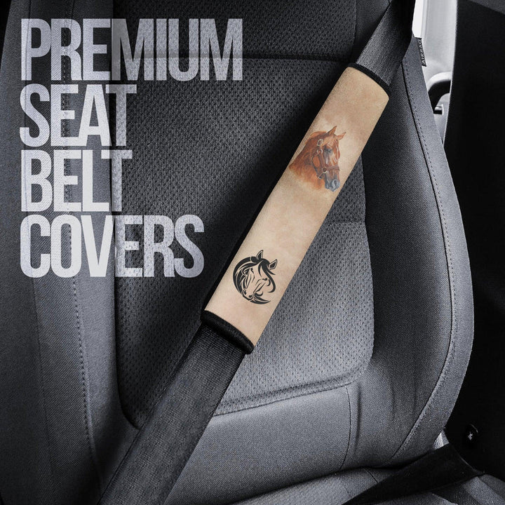 Sad Horse Seat Belt Covers Custom Horse Car Accessories - EzCustomcar - 3