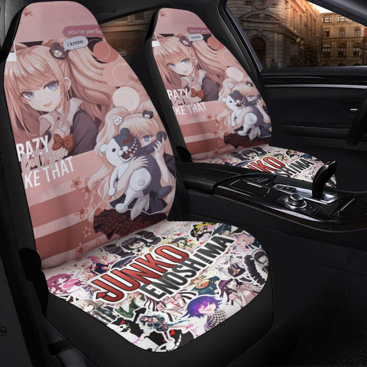 Junko Enoshima Car Seat Covers Danganronpa Anime Car Accessories - Customforcars - 3