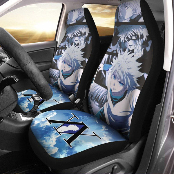 Killua Car Seat Covers Hunter x Hunter Anime Car Accessoriesezcustomcar.com-1