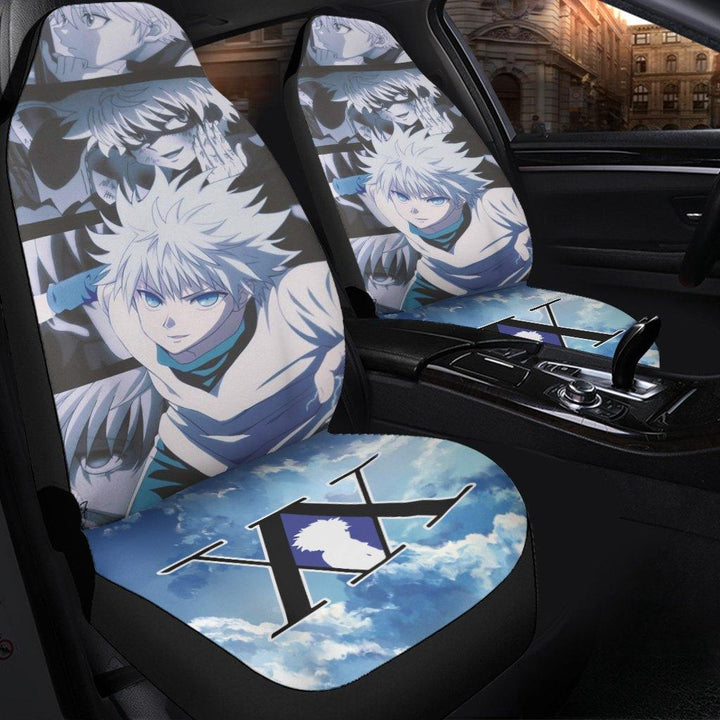 Killua Car Seat Covers Hunter x Hunter Anime Car Accessories - Customforcars - 4
