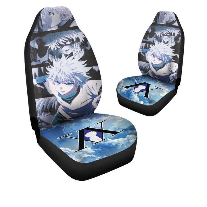 Killua Car Seat Covers Hunter x Hunter Anime Car Accessories - Customforcars - 3