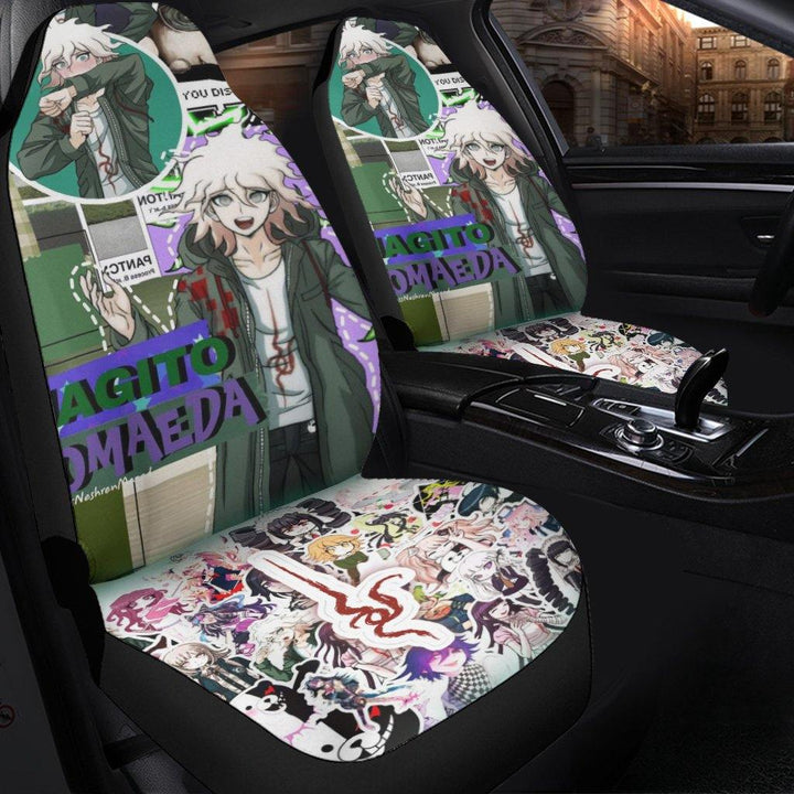 Komaeda Nagito Car Seat Covers Danganronpa Anime Car Accessories - Customforcars - 3