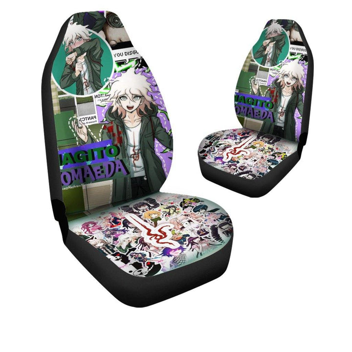Komaeda Nagito Car Seat Covers Danganronpa Anime Car Accessories - Customforcars - 4