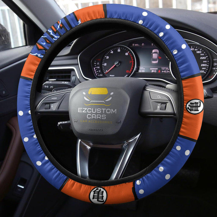 Krillin Steering Wheel Cover Custom Dragon Ball Anime Car Accessories - EzCustomcar - 3